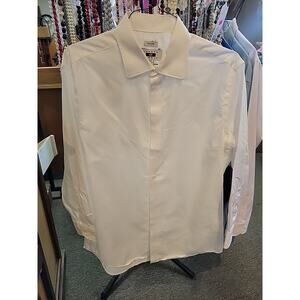 Jospeh Abboud 16.5 32/33 White Non Iron Dress Shirt Long